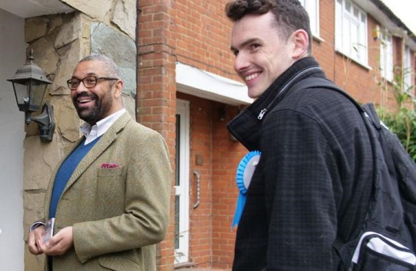 YCs campaigning with James Cleverly